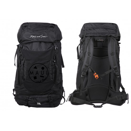 ΣΑΚΙΔΙΟ TREKKING MAUI AND SONS ΜΑΥΡΟ 70LT