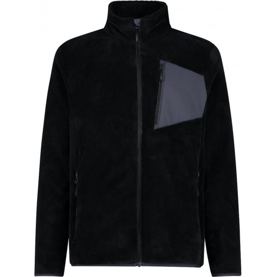 MEN'S FLEECE CMP HIGHLOFT WITH A HEAT-ATTACHED POCKET NERO-TITANIO