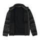 CMP MEN'S HIGHLOFT FLEECE FAUX FUR JACKET ANTRACITE-FERRARI