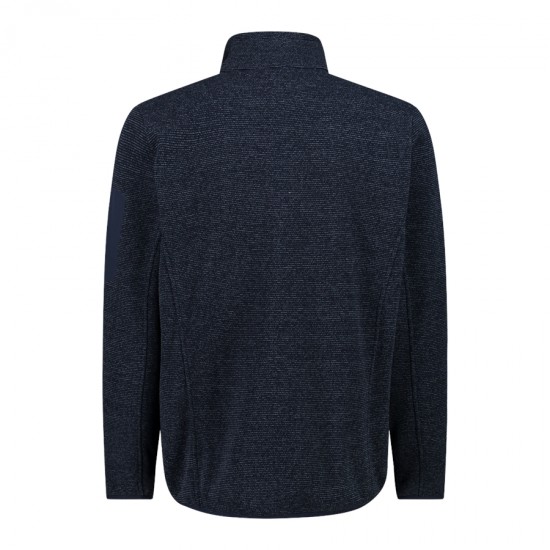 CMP MEN'S JACQUARD KNIT-TECH FLEECE B.BLUE-ANTRACITE