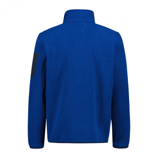 CMP MEN'S JACQUARD KNIT-TECH FLEECE ROYAL BLUE