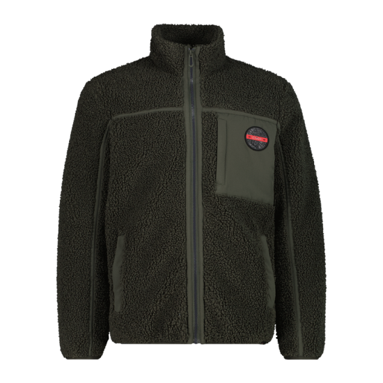 MEN'S HIGHLOFT FLEECE FAUX FUR JACKET FOREST