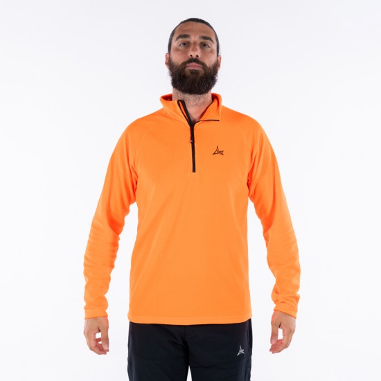 ΜΠΛΟΥΖΑ APU FLEECE 1/2 ZIP ΠΟΡΤΟΚΑΛΙ