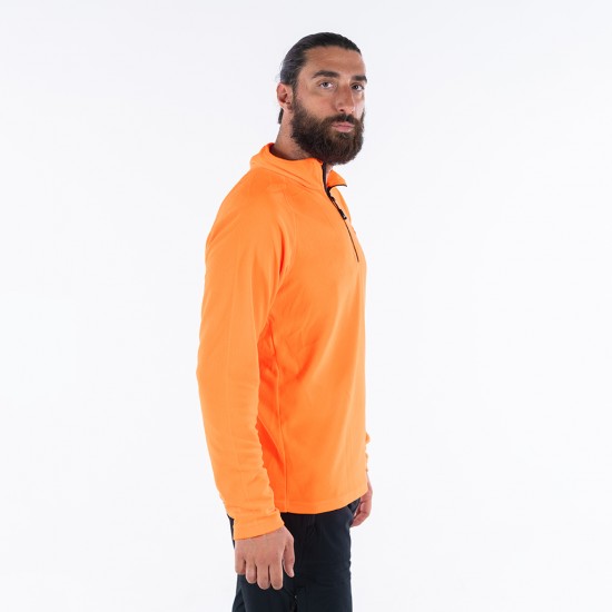 ΜΠΛΟΥΖΑ APU FLEECE 1/2 ZIP ΠΟΡΤΟΚΑΛΙ