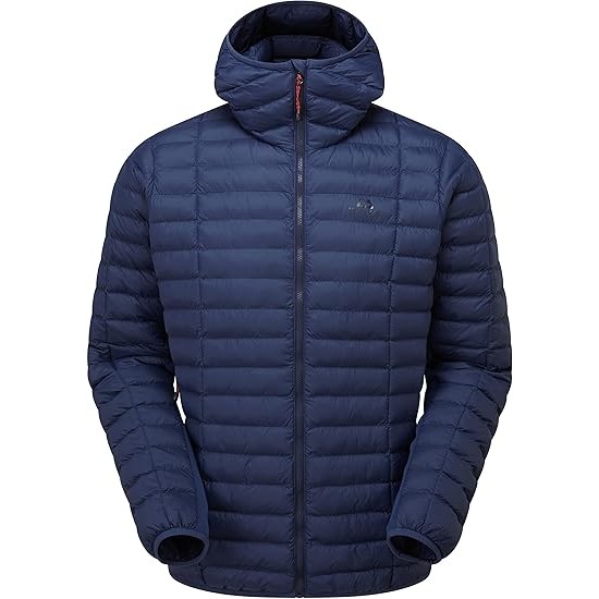 PARTICLE HOODED MENS JACKET MOUNTAIN EQUIPMENT BLUE