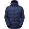 PARTICLE HOODED MENS JACKET MOUNTAIN EQUIPMENT BLUE