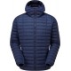 PARTICLE HOODED MENS JACKET MOUNTAIN EQUIPMENT BLUE
