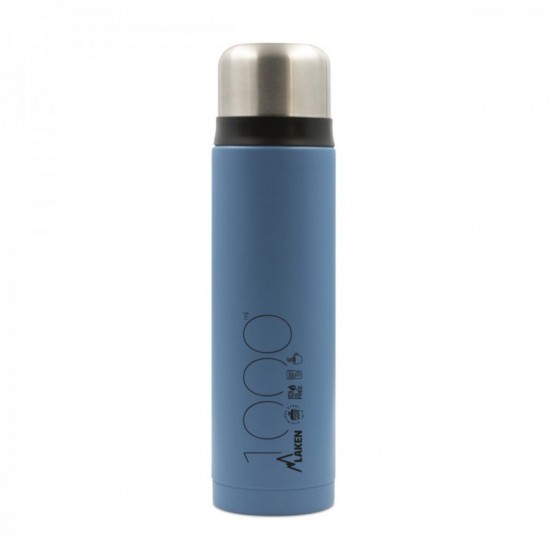 ΘΕΡΜΟΣ STAINLESS STEEL LAKEN BEVERAGE 1Lt ΜΠΛΕ
