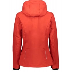 ΓΥΝΑΙΚΕΙΟ ΜΠΟΥΦΑΝ CMP SOFTSHELL ZIP HOOD ΚΟΚΚΙΝΟ