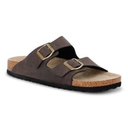 ΑΝΤΡΙΚΗ ΠΑΝΤΟΦΛΑ ASBY DOUBLE STRAP SANDALS PEAT 