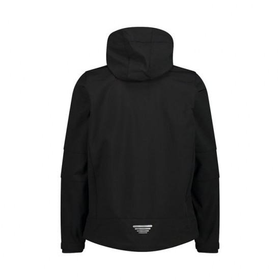 ΑΝΤΡΙΚΟ ΜΠΟΥΦΑΝ CMP SOFTSHELL JACKET ZIP HOOD ΜΑΥΡΟ