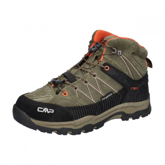 ΜΠΟΤΑΚΙΑ CMP KID'S RIGEL MID TREKKING SHOE WP OLIVE-SAGE