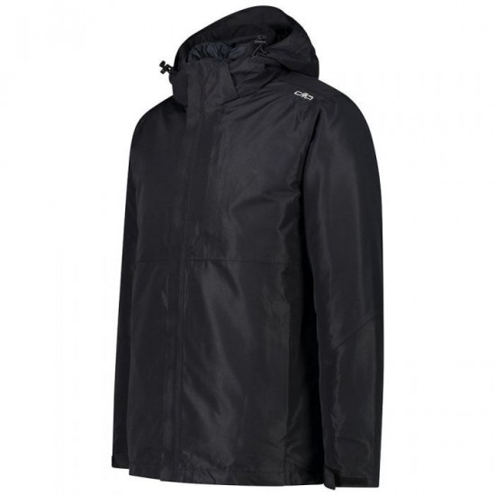 ΜΠΟΥΦΑΝ CMP MAN JACKET ZIP HOOD DETACHABLE 3 IN 1 JACKET ΜΑΥΡΟ