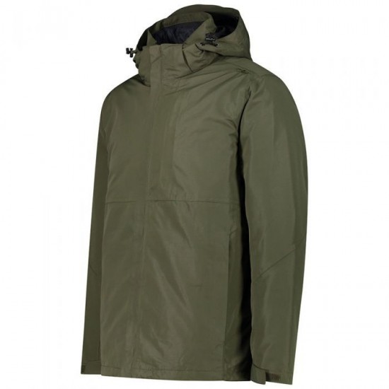 ΜΠΟΥΦΑΝ CMP MAN JACKET ZIP HOOD DETACHABLE 3 IN 1 JACKET  XAKI