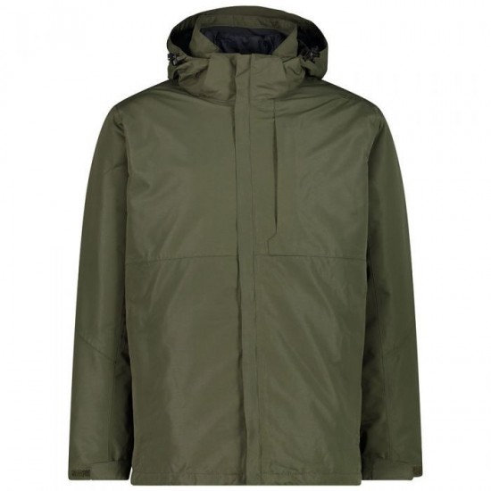 ΜΠΟΥΦΑΝ CMP MAN JACKET ZIP HOOD DETACHABLE 3 IN 1 JACKET  XAKI