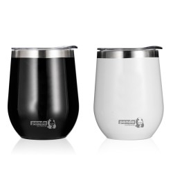 ΚΥΠΕΛΛΟ INOX ΜΕ ΜΟΝΩΣΗ ΚΕΝΟΥ ΑΕΡΟΣ PANDA 320ml ΑΣΠΡΟ